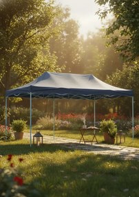 Niebieskie zadaszenie do ogrodu K9-C71