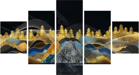 Obraz - Złote Góry (125x70 cm)