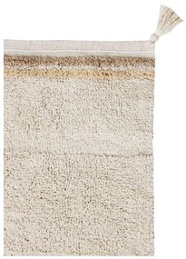 Kremowy bawełniany dywan tkany ręcznie odpowiedni do prania 120x160 cm Bloom Natural – Lorena Canals