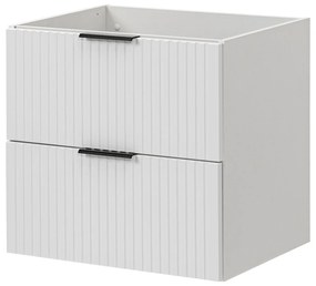 Szafka wisząca  podumywalkowa z szufladami biała 60 x 46 cm ASTROS White