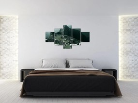 Obraz - Lamy w Machu Picchu w Peru (125x70 cm)