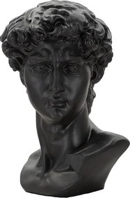 Czarna Starożytna Rzeźba Głowy Cm 44X35,5X60