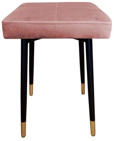 Taboret MAX MG58 róż indyjski podstawa czarna/złota