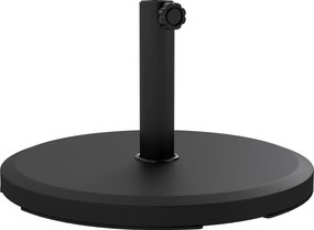 Outsunny Stojak pod parasol cementowy 13kg, okrągły, dla masztów o średnicy 34mm/38mm/48mm, czarny | Aosom PL