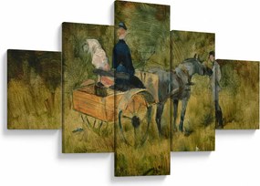 Obraz - Henri de Toulouse-Lautrec, The Trap, reprodukcje (125x70 cm)