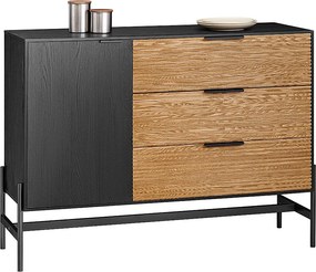 Kredens z 1 drzwiami i 3 szufladami HFSB02-SCH