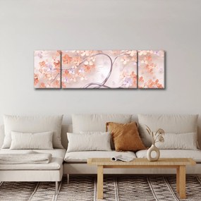 Obraz kwiatów drzewa koralowego - abstrakcja (170x50 cm)