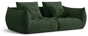 Ciemnozielona sofa 232 cm Bloom – Micadoni Home