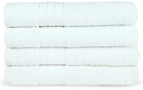 Białe bawełniane ręczniki frotte zestaw 4 szt. 50x100 cm – Good Morning