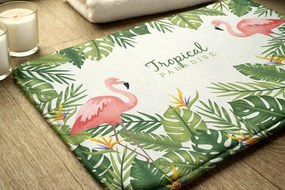 Dywanik do łazienki Dywanik do łazienki Ptaki Flamingi