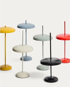 Czerwona lampa stołowa LED ze ściemniaczem z metalowym kloszem (wysokość 35 cm) Porte – Kave Home