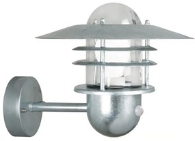 Nordlux - Kinkiet zewnętrzny z czujnikiem AGGER 1xE27/60W/230V IP54 srebrny