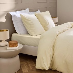 Prześcieradło w kolorze kości słoniowej 140x190 cm Linella – douceur d'intérieur