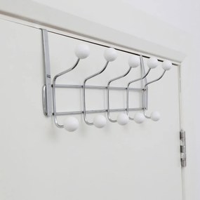 Metalowy wieszak na drzwi w kolorze srebra 40,5 cm Jaxen – Premier Housewares