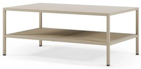 Kremowy metalowy stolik 60x100 cm Fayna – Marckeric