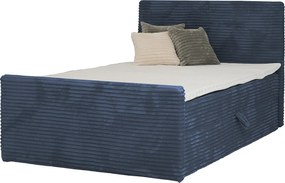 Łóżko kontynentalne Trento 160 z pojemnikiem, tkanina Velo granatowy (88)