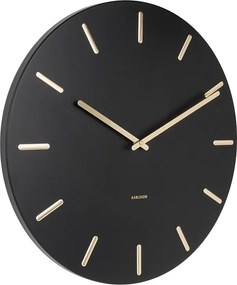 Zegar ścienny Charm - Czarny - Ø45cm