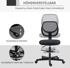 Vinsetto Ergonomiczne Krzesło Biurowe z Podnóżkiem Fotel Dyrektorski Wyściełane Oparcie Brązowe | Aosom PL