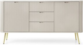 Komoda kaszmirowa, nogi: złote, 168 x 87 x 39 cm