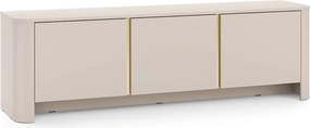 Szafka RTV Sorrenti 168 cm - kaszmir / złoty