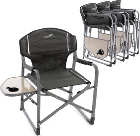 Zestaw 4 x fotel kempingowy z uchwytem na napój