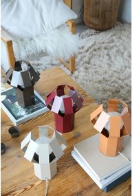 Pomarańczowa metalowa lampa stołowa z metalowym kloszem (wysokość 27 cm) Octa – Markslöjd