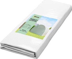 Outsunny Folia zamienna do szklarni 6x3x2 m, wytrzymała, odporna na rozdarcia, 12 okien, drzwi, Zielona