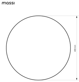 Lustro okrągłe wiszące bezramowe oszlifowane bez oświetlenia MOON | Różne rozmiary | Różne kolory szkła : Kolor - Brąz, Średnica - 40 cm