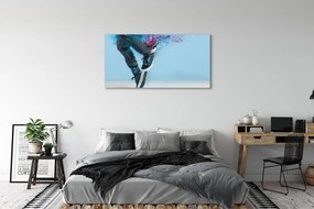 Obraz drukowany na płótnie Nogi w Kolorowe Ciapki