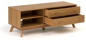 Szafka pod TV w dekorze dębu 130x50 cm Kensal – Woodman