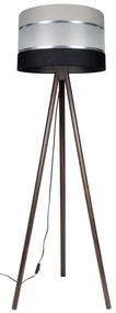 Lampa podłogowa CORAL 1xE27/60W/230V brązowa/czarna/szara/chrom