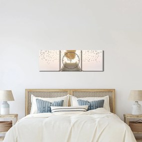 Obraz - Most do nieznanego (z zegarem) (90x30 cm)