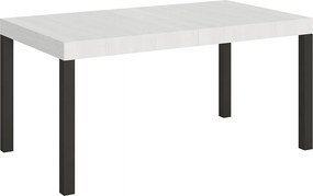 Stół rozkładany 160/244x80 cm Everyday frassino biała nogi antracytowe