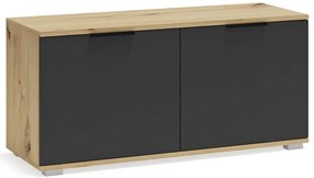 Szafka minimalistyczna na buty dąb artisan + antracyt M8-A28