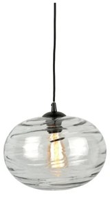 Szara szklana lampa wisząca, wys. 21 cm Sphere – Leitmotiv