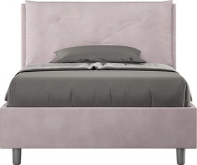Łóżko bez stelaża tapicerowane 120x190 microfibra kolor lawendy Appia Large
