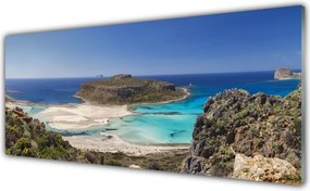 Panel Szklany Rajska Wyspa na Oceanie