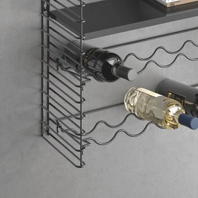 Półka z uchwytami na butelki Metaltex