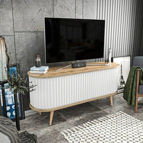 Stolik pod telewizor Stor Oak and White I