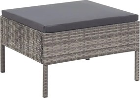 Zestaw szarych mebli ogrodowych - Naja 4X