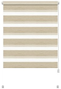 Kremowa roleta dzień i noc 97x150 cm Zebra Natur – Gardinia