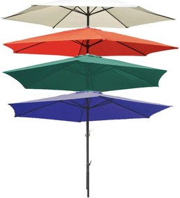 Szary parasol ogrodowy 300x300 cm – Garden Pleasure