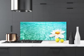 Panel Szklany Kwiat Lotosu na Wodzie