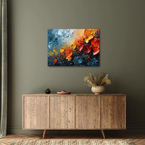 Obraz - Abstrakcyjny obraz kwiatów III. (70x50 cm)