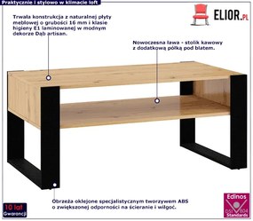 Ława dwupoziomowa dąb artisan - Everol 7X