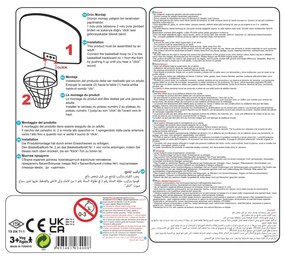 Woopie zestaw przenośna koszykówka wisząca + piłka