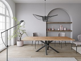 Stół rozkładany ALMERIA Dąb artisan do Salonu Jadalni 160-260 x 90 x 75 cm, Prostokątny