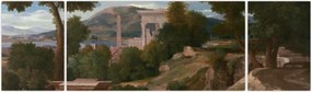 Obraz - Nicolas Poussin, Landscape with Saint John on Patmos, reprodukcje (170x50 cm)
