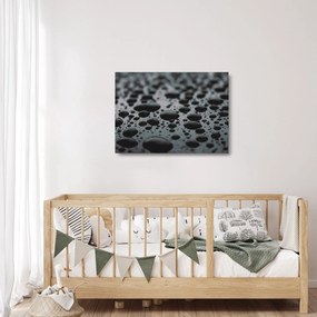 Obraz na szkle - krople wody (70x50 cm)