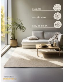 Kremowy dywan z juty 120x170 cm Bouclé – Hanse Home